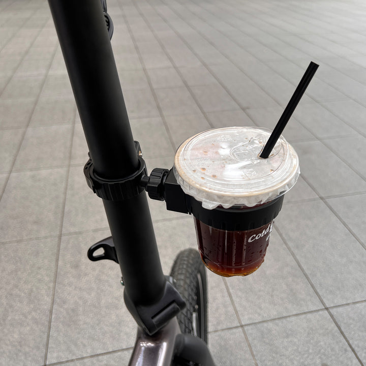 Cycling universal cup holder, 360° rotating cup holder