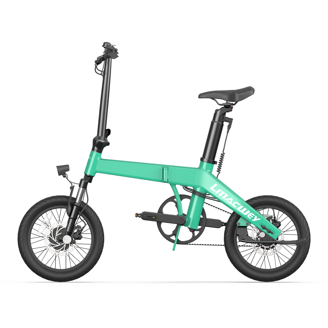 Quiet Electric Bike 16Pro Green | LMACWEY