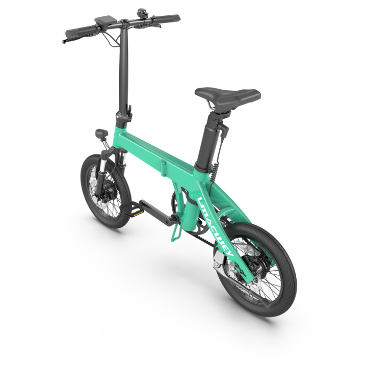 Quiet Electric Bike 16Pro Green | LMACWEY