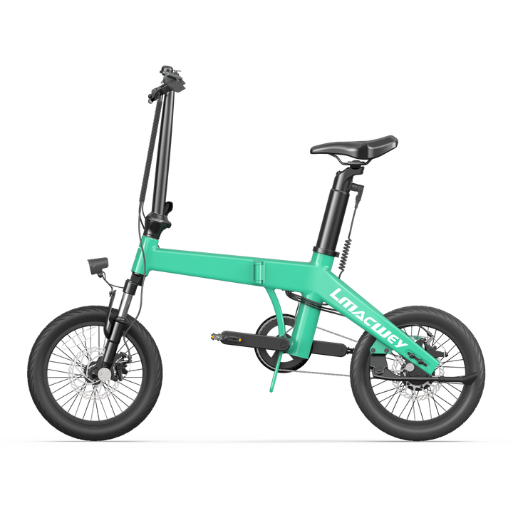 Fold Up Electric Bike 16 Green | LMACWEY